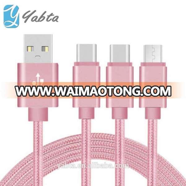 2017 for iPhone 8 usb data charging cable, 2A 3 in 1 usb charging cable for apple